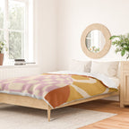 Checkered retro flower pot  Duvet Cover Gallery Image 2