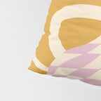 Checkered retro flower pot  Pillow Sham Gallery Image 4