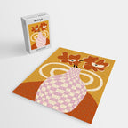 Checkered retro flower pot  Jigsaw Puzzle Gallery Image 2