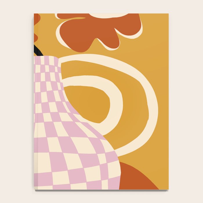 Checkered retro flower pot  Notebook Gallery Image 4
