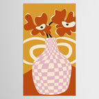 Checkered retro flower pot  Tablecloth Gallery Image 2