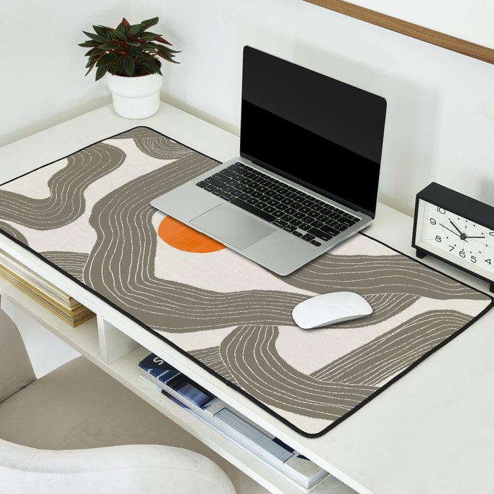 Sun among trees Desk Mat Gallery Image 2