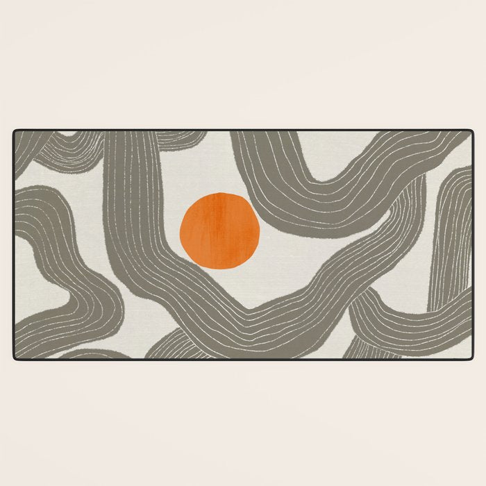 Sun among trees Desk Mat Gallery Image 3