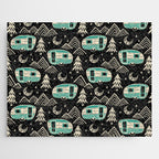 Little Camper - black, cream, and teal Jigsaw Puzzle Gallery Image 1