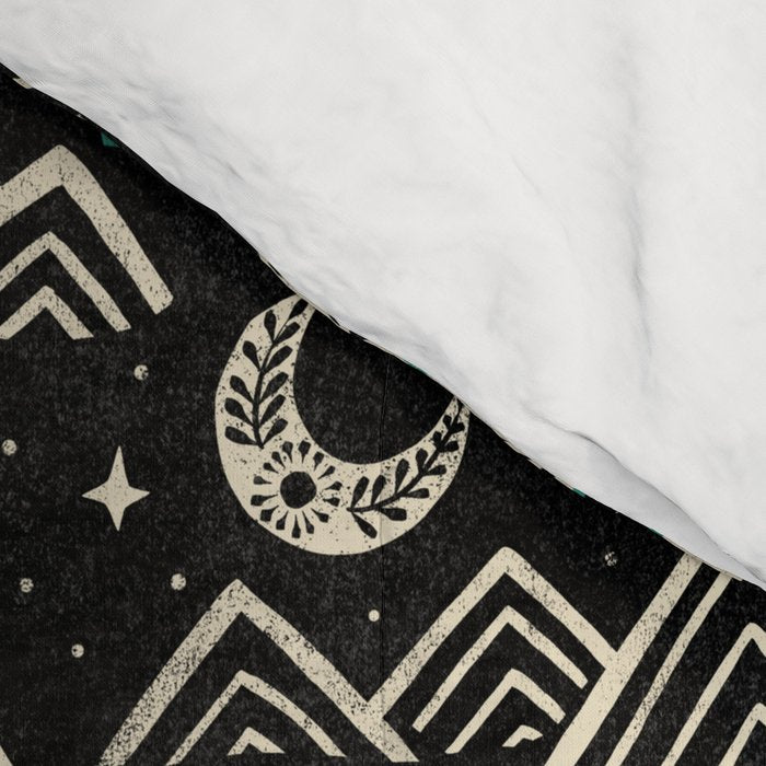 Little Camper - black, cream, and teal Comforter Gallery Image 4