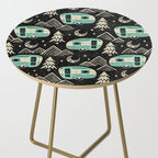 Little Camper - black, cream, and teal Side Table Gallery Image 2