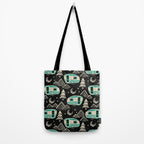Little Camper - black, cream, and teal Tote Bag Gallery Image 2