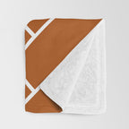 Tiles (Rust) Throw Blanket Gallery Image 3