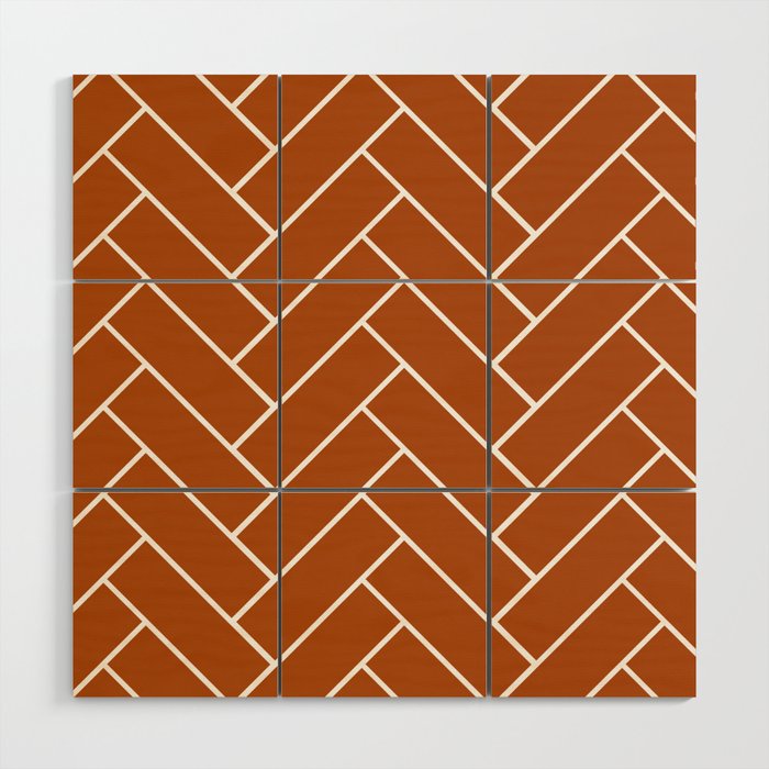 Tiles (Rust) Wood Wall Art Gallery Image 1