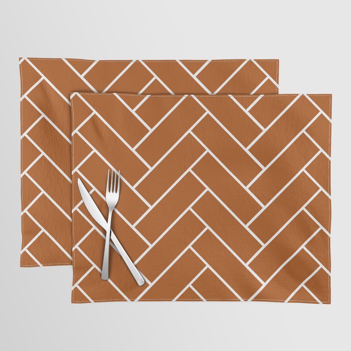 Tiles (Rust) Placemat Gallery Image 1