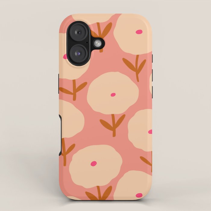 Simple Bold Floral - Fall Colors iPhone Case Gallery Image 1