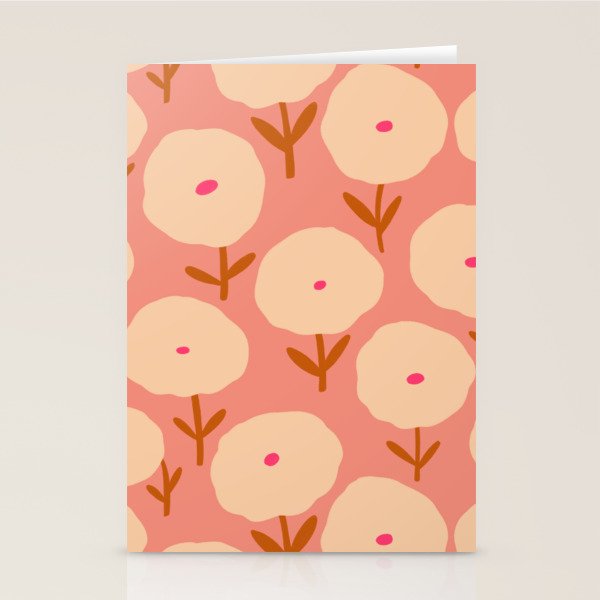Simple Bold Floral - Fall Colors Stationery Card Gallery Image 2