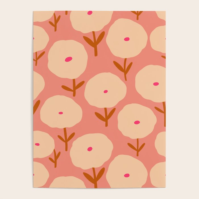 Simple Bold Floral - Fall Colors Poster Gallery Image 4
