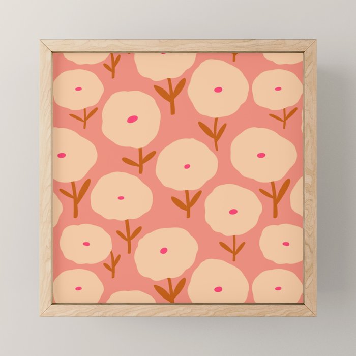 Simple Bold Floral - Fall Colors Mini Art Print Gallery Image 1