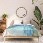 Electric Waves Violet Turquoise - Part 2 Comforter Gallery Image 3