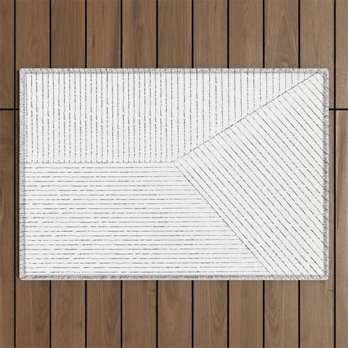 Geo (Rust) Outdoor Rug Gallery Image 1