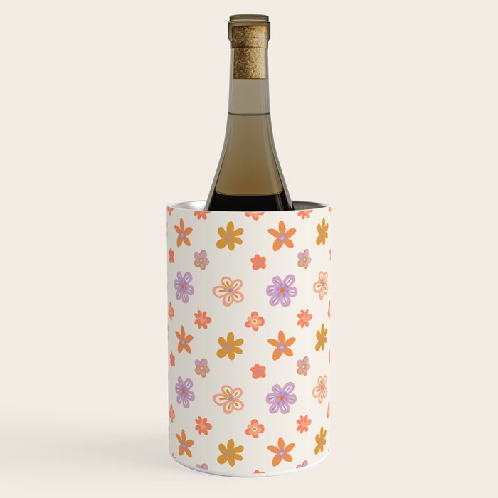 Vintage floral art pattern Wine Chiller Gallery Image 3