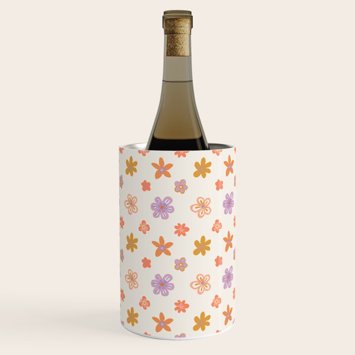 Vintage floral art pattern Wine Chiller Gallery Image 2