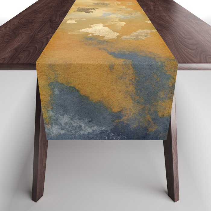 Colorful Modern Abstract Art Print Table Runner Gallery Image 1