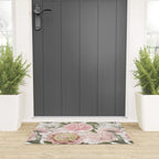 Vintage & Shabby Chic - Antique Pink Peony Flowers Garden Welcome Mat Gallery Image 3