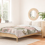 Vintage & Shabby Chic - Antique Pink Peony Flowers Garden Duvet Cover Gallery Image 2