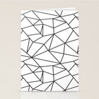 Geometrical modern black abstract wondrous pattern Stationery Card Gallery Image 2