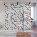 Geometrical modern black abstract wondrous pattern Wall Mural Gallery Image 1