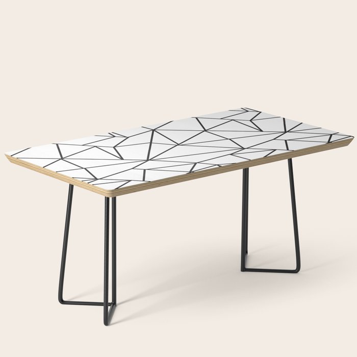 Geometrical modern black abstract wondrous pattern Coffee Table Gallery Image 1