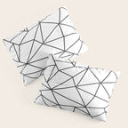 Geometrical modern black abstract wondrous pattern Pillow Sham Gallery Image 3