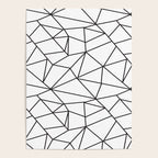 Geometrical modern black abstract wondrous pattern Poster Gallery Image 4
