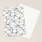 Geometrical modern black abstract wondrous pattern Stationery Card Gallery Image 2