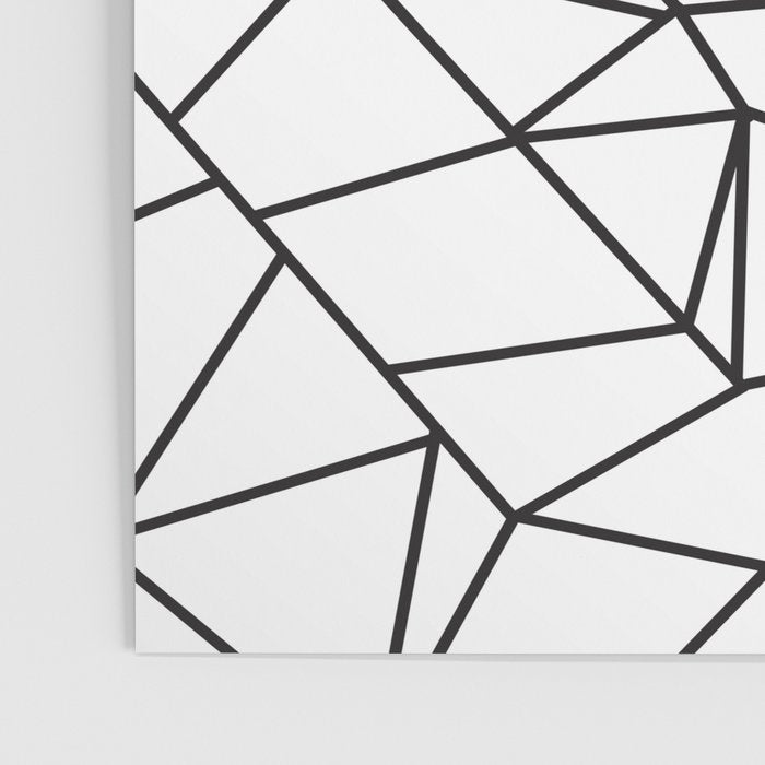 Geometrical modern black abstract wondrous pattern Poster Gallery Image 3
