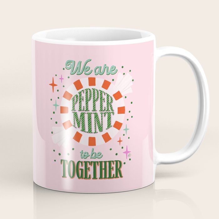 Playful Holiday Peppermint Love Coffee Mug Gallery Image 1