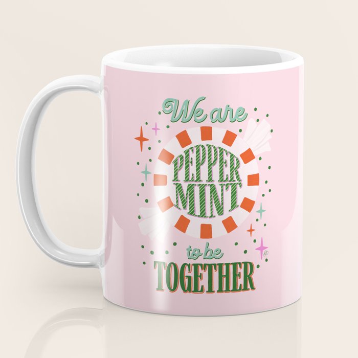 Playful Holiday Peppermint Love Coffee Mug Gallery Image 3