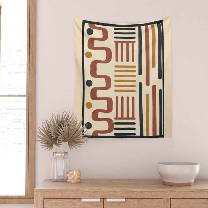 Wild Lines 01 Wall Tapestry Gallery Image 2