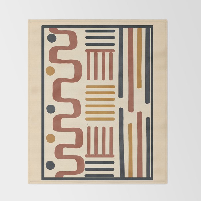 Wild Lines 01 Throw Blanket Gallery Image 2