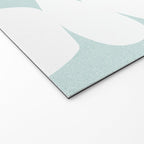 Serenity Abstract Pebbles White on Pastel Blue Sky Welcome Mat Gallery Image 2