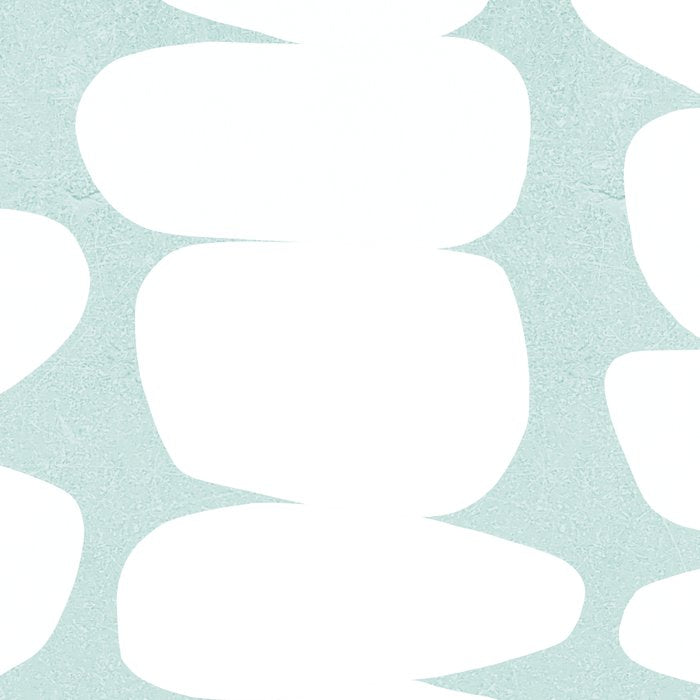 Serenity Abstract Pebbles White on Pastel Blue Sky Coffee Mug Gallery Image 2