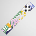 Tropical Spring | Pastel Quirky Modern Bohemian Jungle Botanical | Flamingo Palm Cockatoo Birds Table Runner Gallery Image 3