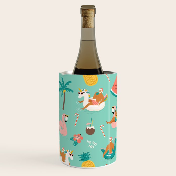 Hot Santa on vacation Wine Chiller Gallery Image 2
