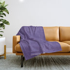 Ultra Violet Purple - Color of the Year 2018 Throw Blanket Gallery Image 1