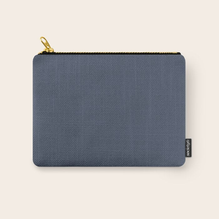 Dark Slate Blue Gray Carry All Pouch Gallery Image 1