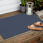 Dark Slate Blue Gray Outdoor Rug Gallery Image 2