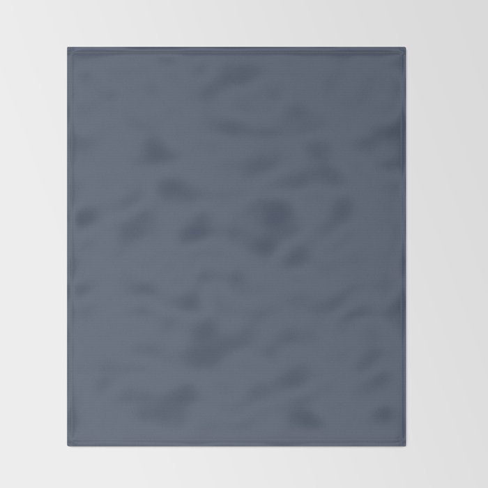 Dark Slate Blue Gray Throw Blanket Gallery Image 2