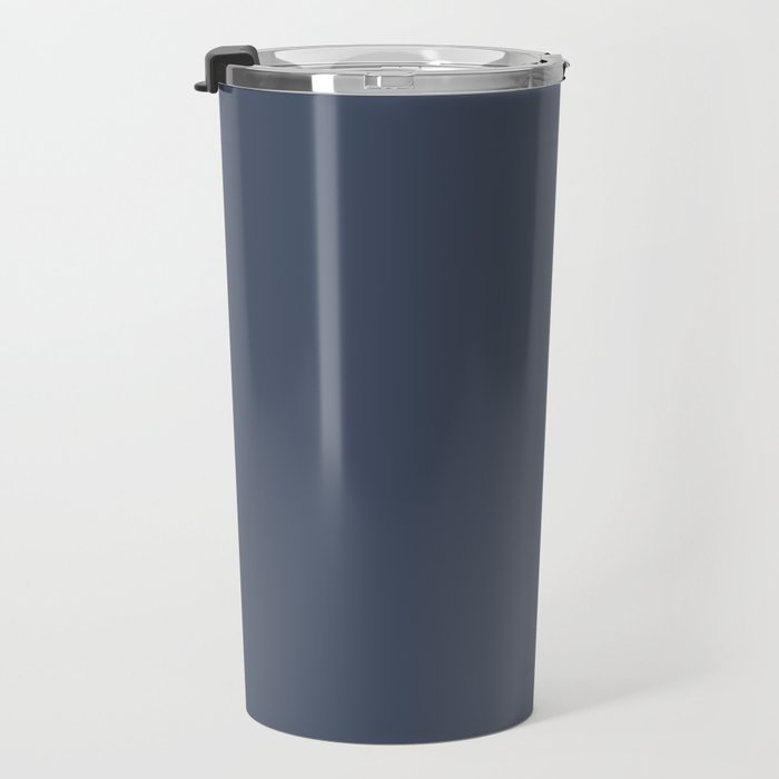 Dark Slate Blue Gray Travel Mug Gallery Image 3
