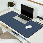 Dark Slate Blue Gray Desk Mat Gallery Image 2