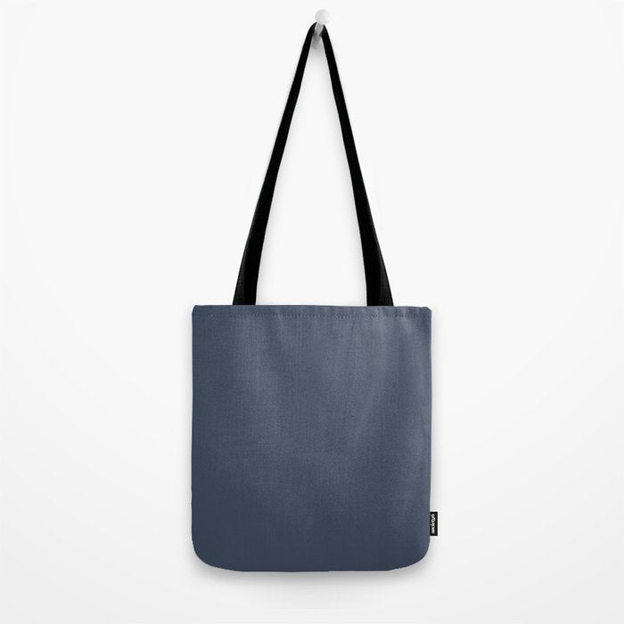 Dark Slate Blue Gray Tote Bag Gallery Image 2