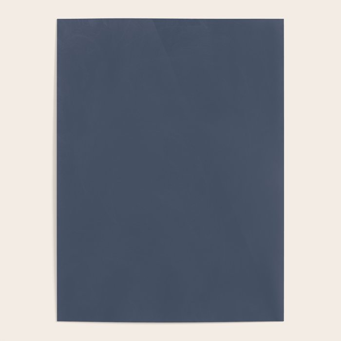 Dark Slate Blue Gray Poster Gallery Image 1