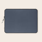 Dark Slate Blue Gray Laptop Sleeve Gallery Image 1