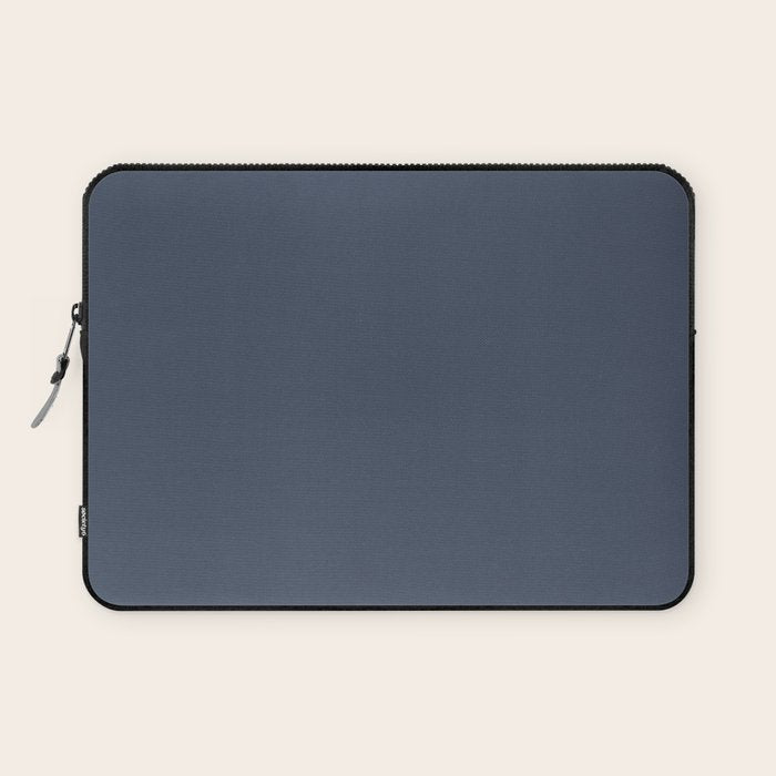 Dark Slate Blue Gray Laptop Sleeve Gallery Image 1